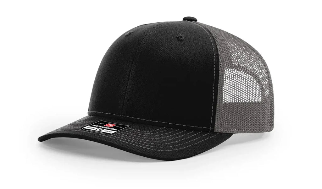 Richardson 112 Trucker Hat Ball Cap Meshback Hat Snapback Cap Trucker Cap - OSFM